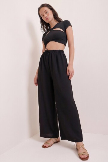 Beli Lastikli Rahat Kesin Aerobin Pantolon