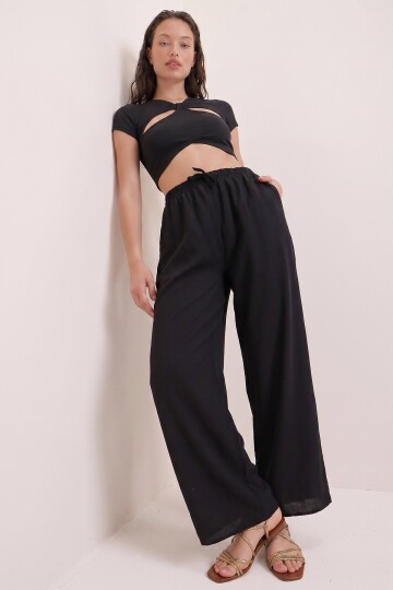 Beli Lastikli Rahat Kesin Aerobin Pantolon
