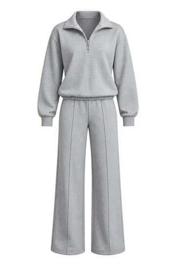 Çift Parça Görünümlü Sweatshirt Pantolon Takımı