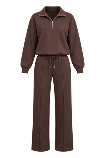 Çift Parça Görünümlü Sweatshirt Pantolon Takımı