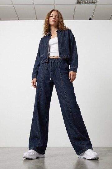 Denim Ceket ve Pantolon İkili Takım