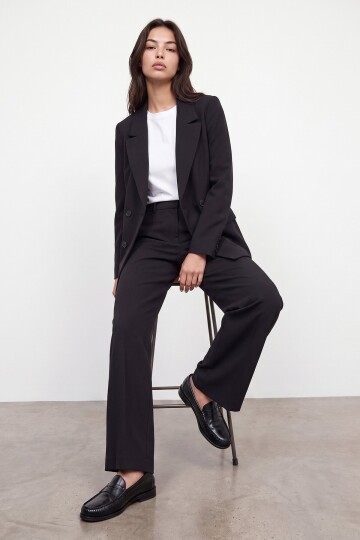 Düğmeli Blazer Ceket