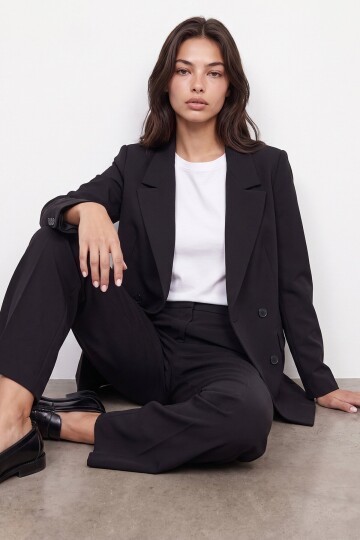 Düğmeli Blazer Ceket