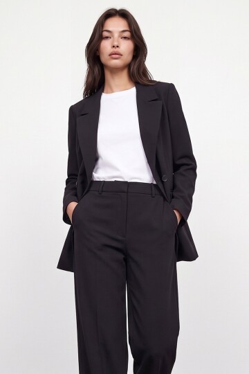 Düğmeli Blazer Ceket