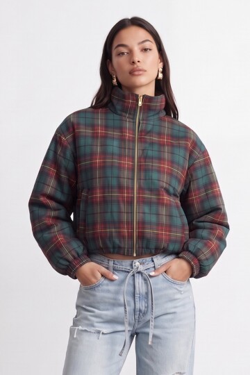 Ekose Bomber Ceket