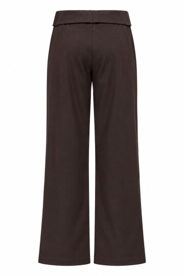 Katlamalı Detaylı Düğmeli Pantolon