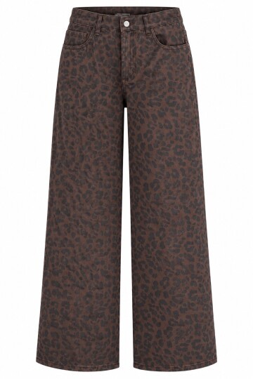 Leopar Desenli Pantolon