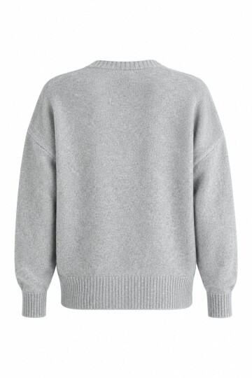 Oversize Bisiklet Yaka Kazak