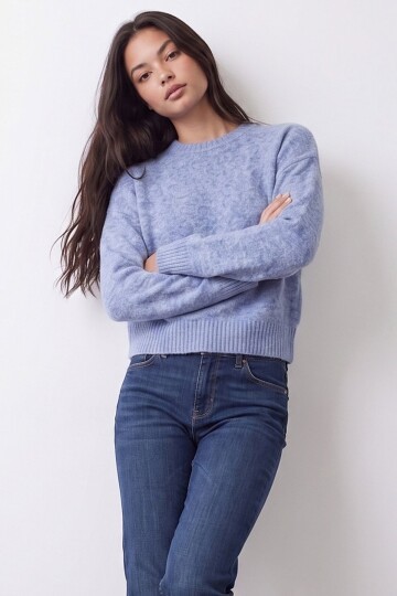 Oversize Bisiklet Yaka Kazak