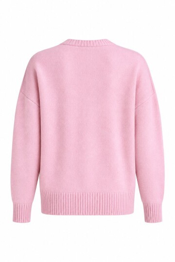 Oversize Bisiklet Yaka Kazak