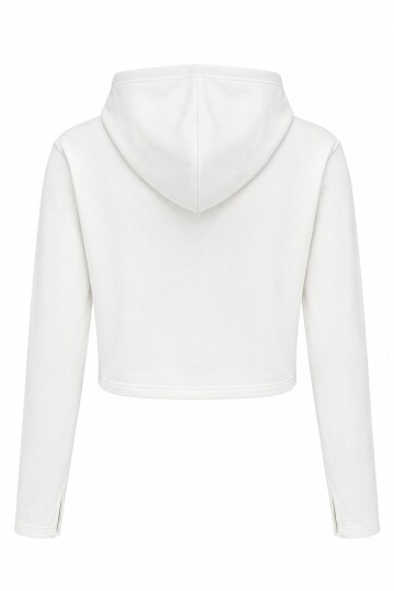 Parmak Geçmeli Fermuarlı Sweatshirt