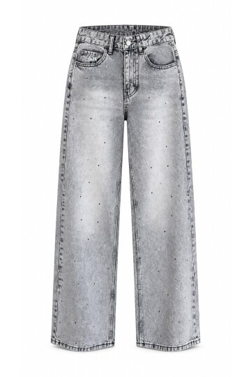 Taşlı Denim Pantolon