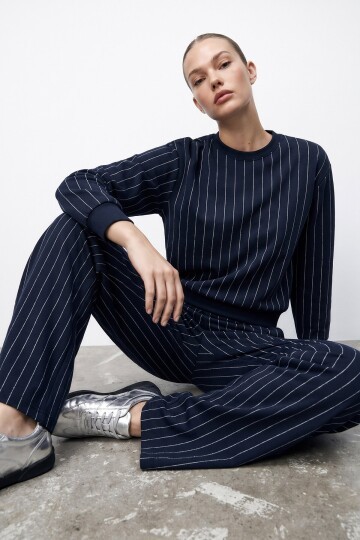 Taşlı Sweat Pantolon Takım