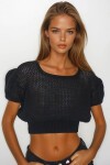 Beli Gipeli Ajurlu Crop Bluz