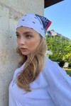 Desenli Saç Aksesuarı Bandana