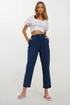 Kare Yaka Karpuz Kol Gipeli Crop Keten Bluz