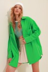 Çift Cepli Oversize Poplin Gömlek