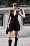 Siyah Çan Model Elbise