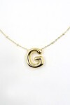 Gold 3 Boyutlu G Harfi Gold Kolye