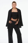 Siyah Astarlı Regular Fit Klasik Blazer Ceket