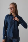 İndigo Slim Fit Uzun Kol Basic Gömlek