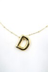 Gold 3 Boyutlu D Harfi Gold Kolye