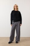 Bisiklet Yaka Oversize Triko Kazak