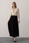 Beli Lastikli Fermuar Kapamalı Basic Midi Boy Etek