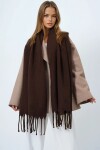Ucu Püsküllü Yumuşak Dokulu Şal