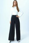 Yüksek Bel Fermuar Kapamalı Palazzo Pantolon