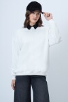 Bisikle Yaka 3 İplik Oversize Basic Sweatshirt
