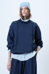 Dikiş Detaylı Oversize Tasarım Sweatshırt