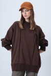 Dikiş Detaylı Oversize Tasarım Sweatshırt