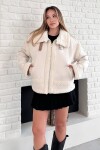 Peluş Astarlı Fermuarlı Tokalı Ceket