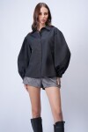 Siyah Balon Kol Gömlek