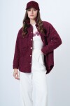 Buklet Dokulu Oversize Gömlek Ceket