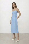 Askılı Gipeli Midi Elbise