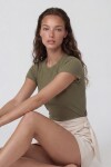 Bisiklet Yaka Basic Bluz