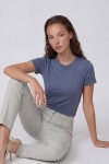 Bisiklet Yaka Basic Bluz