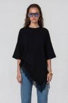 Oversize Dantelli Kombine T-Shirt