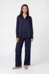 Uzun Kollu Oversize Gömlek Ve Beli Lastikli Çift Cepli Pantolon Takım