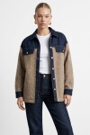 Denim Garnili Buklet Ceket