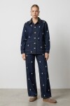 Taşlı Denim Ceket Pantolon Takım